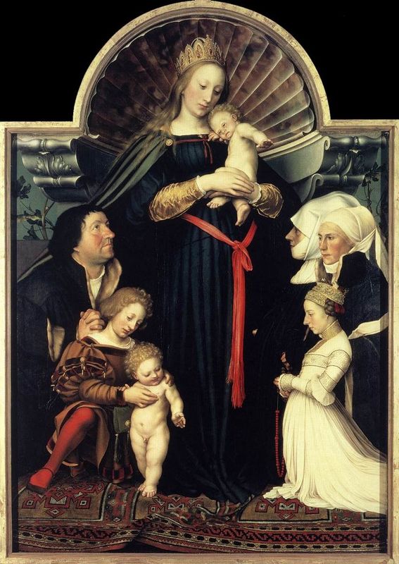 Holbein der Juengere Darmstadt Madonna